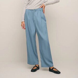 Reformation Mason Cropped Pant in Bluejay, Size 0